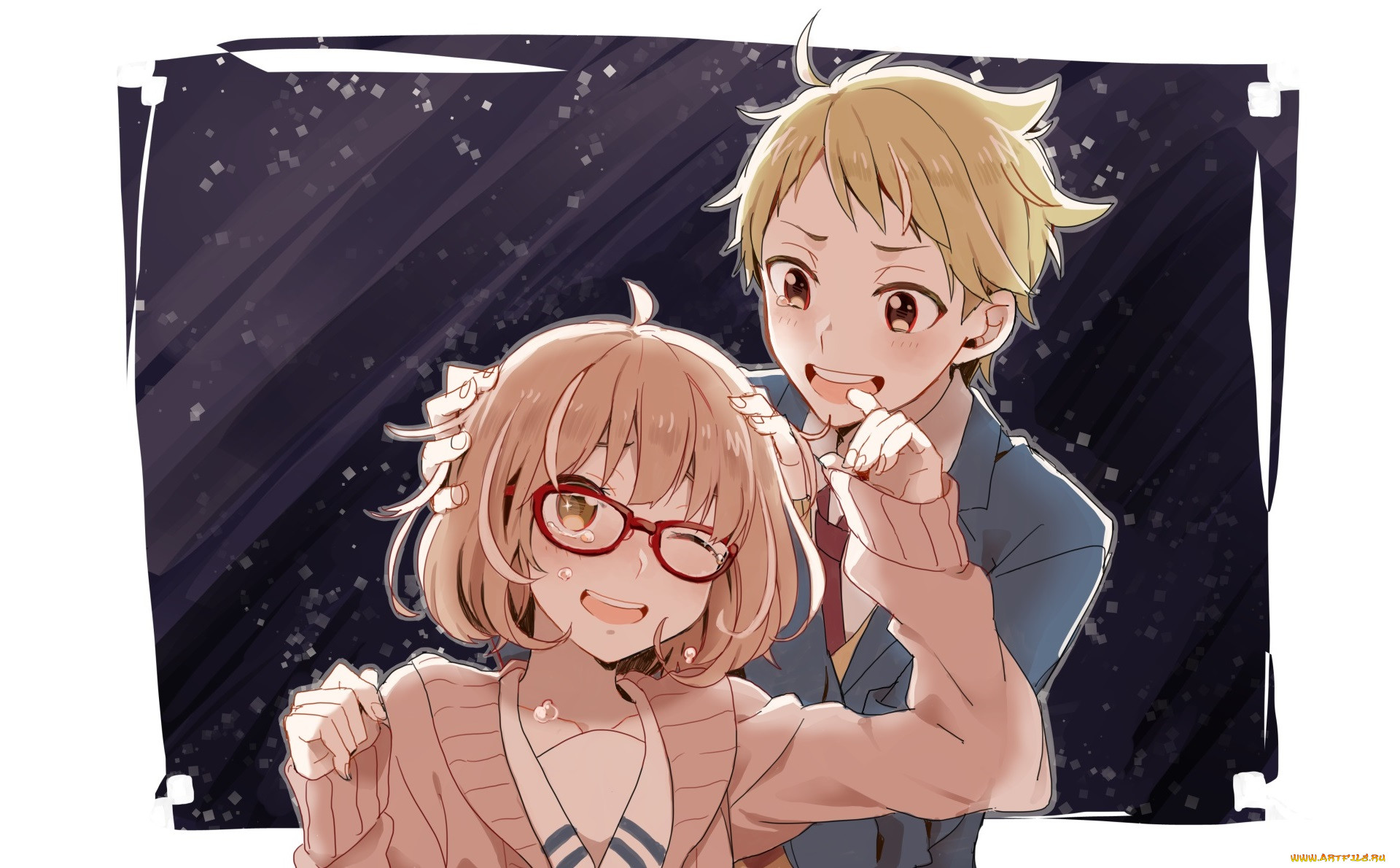 , kyoukai no kanata, kuriyama, mirai, kanbara, akihito